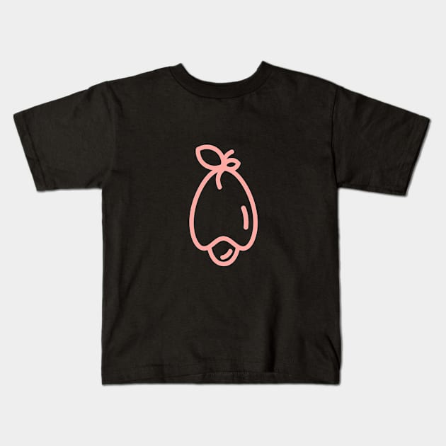 illustration design line fruit Kids T-Shirt by Spiderbig